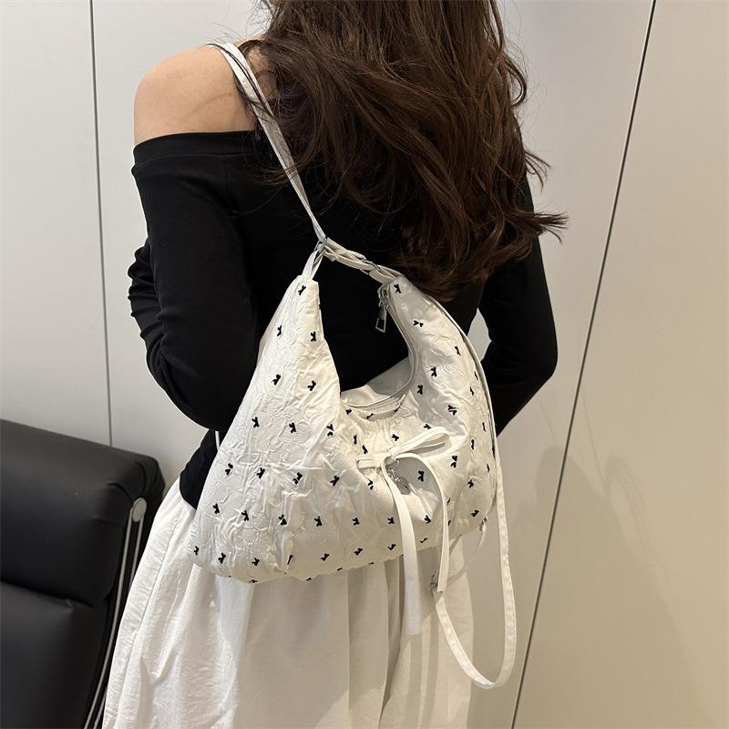 Bow Lazy Sweet Literary Large Capacity Shoulder Bag New Fashion Commuter Versatile Student Backpack