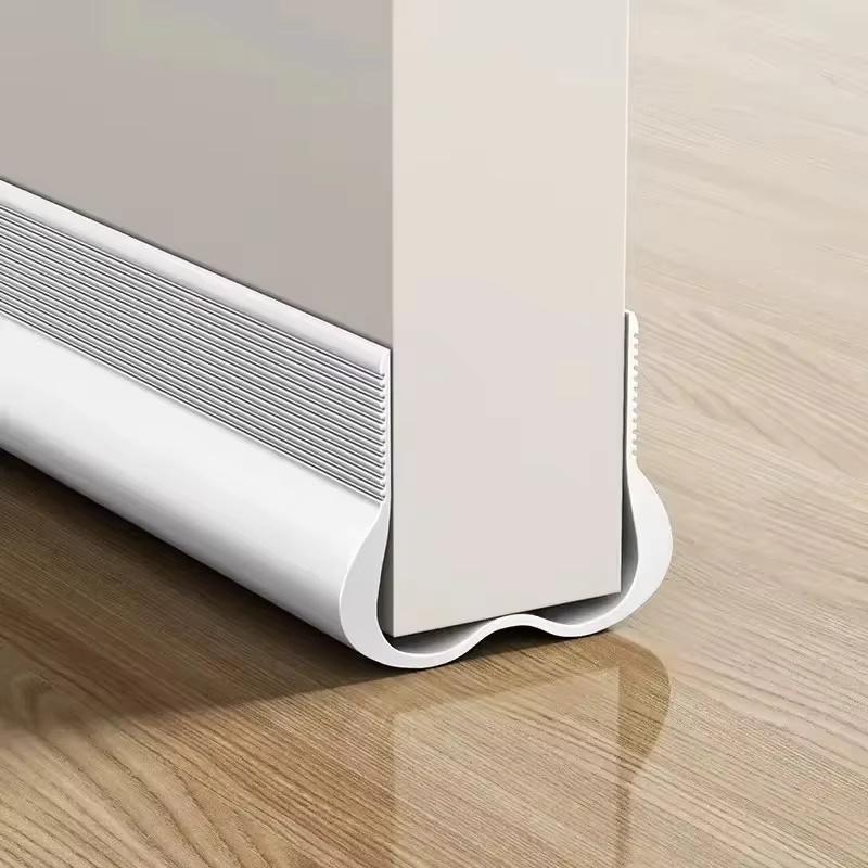 1pc 93cm/36.61in Soundproof Door Bottom Sealing Strip Insect Prevention Self-adhesive Draught Excluder Home Weather Stripping