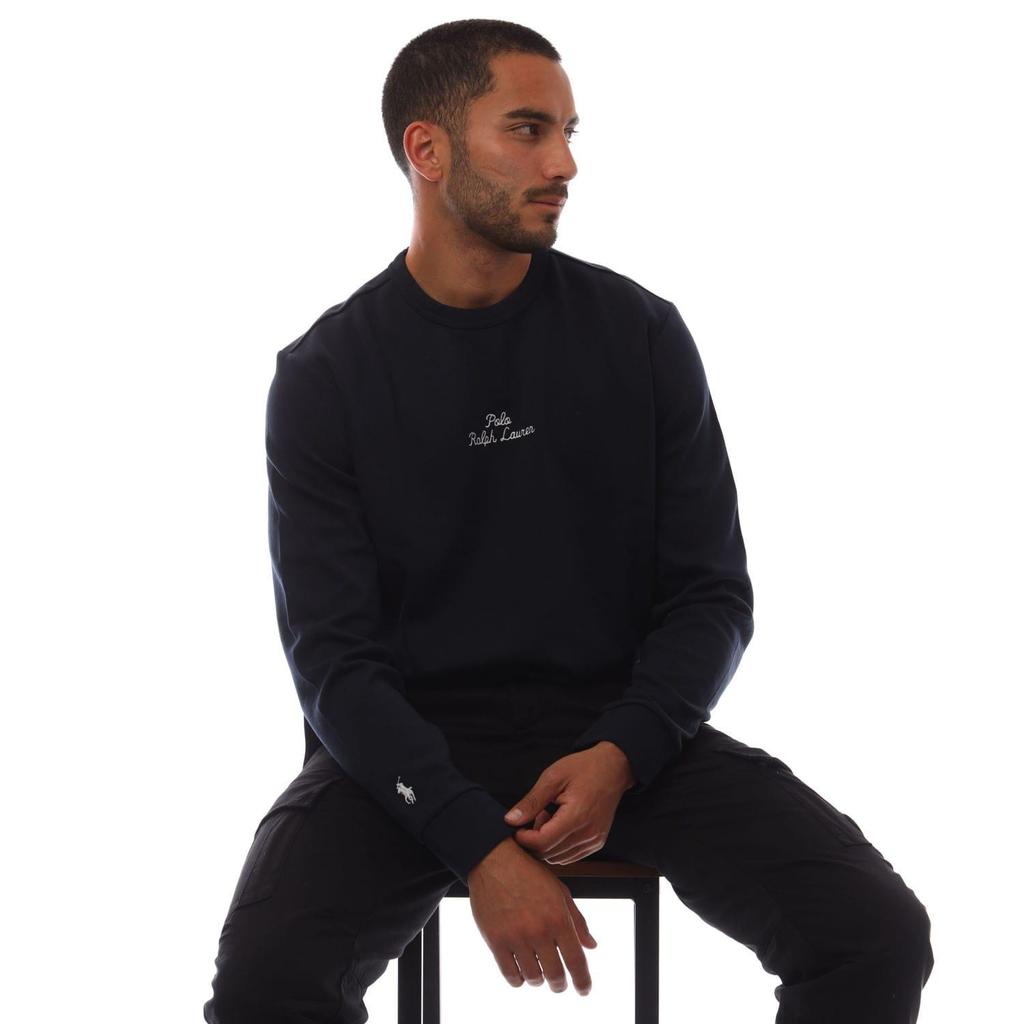 Ralph Lauren Mens Embroidered Logo Knitted Sweatshirt