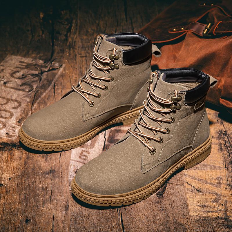 Брендовые уличные мужские ботинки ручной работы — фото 5