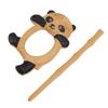2pcs Carved Style Wooden Pin Handmade Shawl Pin Vintage Wooden Brooch  For Cardigan