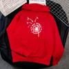 Hoodies & Sweatshirts Women's Loose Long Sleeve Hooded Fleece Dandelion Printed Sweater Women's