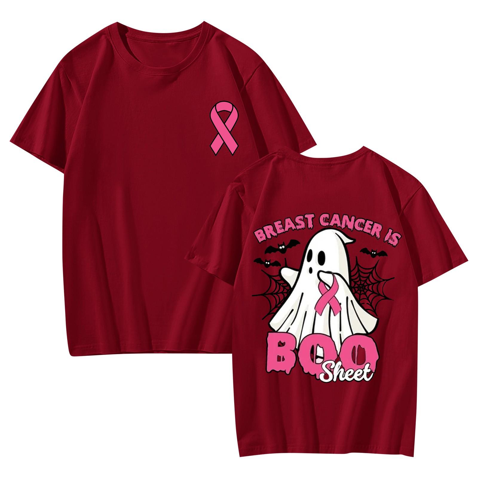 

Жіноча повсякденна футболка з принтом, пуловер із круглим вирізом і коротким рукавом M винний