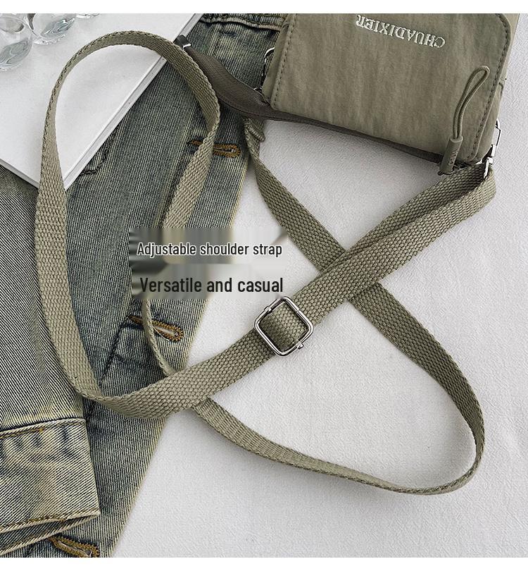 Women's Nylon Canvas Crossbody Handbag - Mini & Lightweight for Autumn/Winter