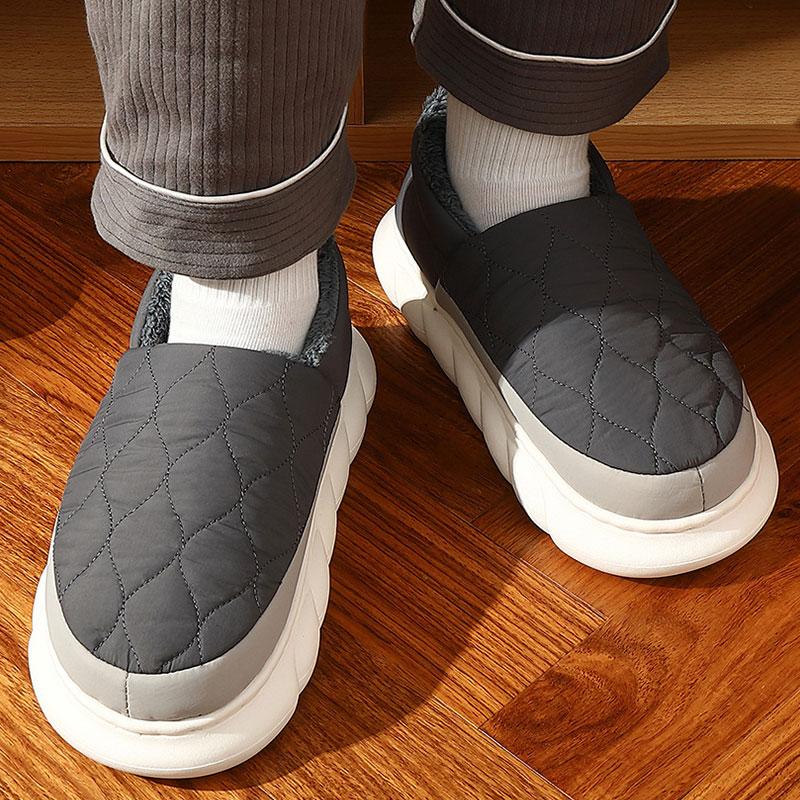 Order A Size Up Men Shoes Fur Women Slippers Winter House Shoes For Women Indoor Plush Warm Women Shoes Casual Home Shoes For Men