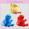Mochila de Peluche de Barrio Sésamo de Lujo Elmo Monstruo de las Galletas Pájaro B Biggie Muñeco Para Niños