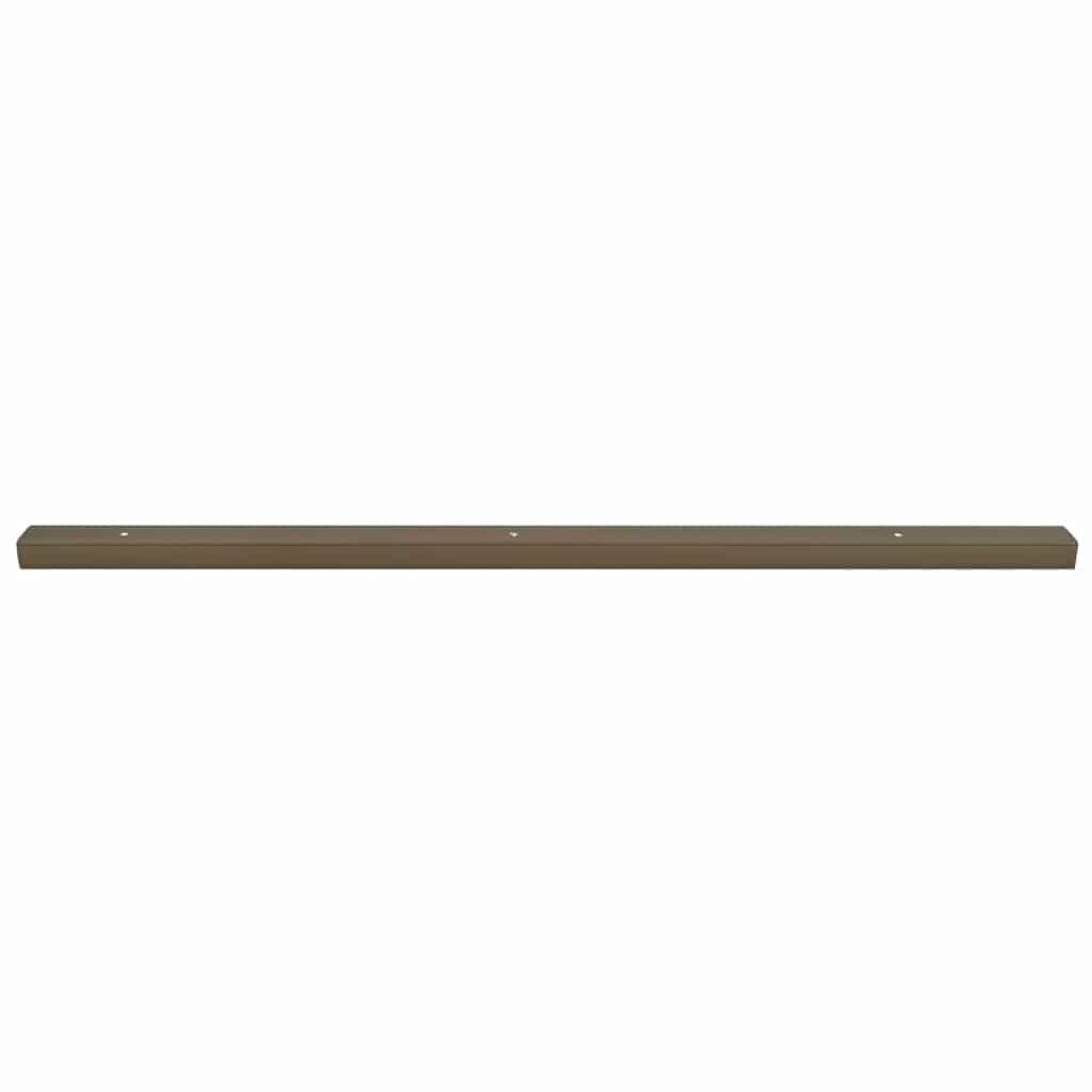Stair Nosing Profiles 10 pcs Brown 67 x 3 x 2 cm Aluminum