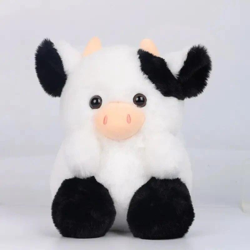 Cute Cow Plush Toy Doll Home Decoration, Desktop Decoration Cake Doll Birthday Gift Office Desktop Decorations Scene Decorations