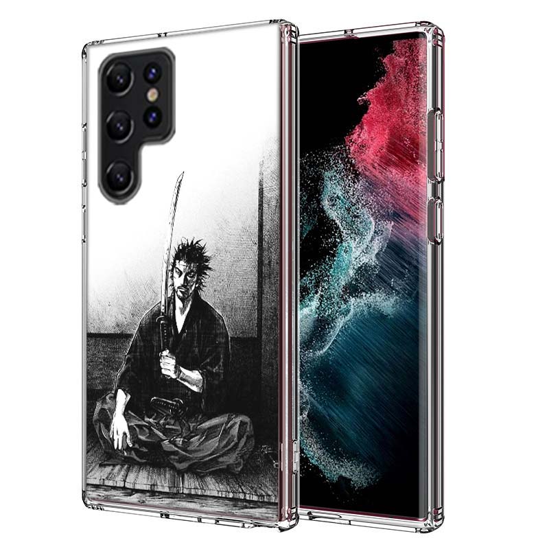 Manga Vagabond Capa Phone Case For Samsung S26 Ultra S25 Edge Galaxy S23 S21 S20 S24 FE S22 S10 Plus Cover Clear TPU Shell Coque