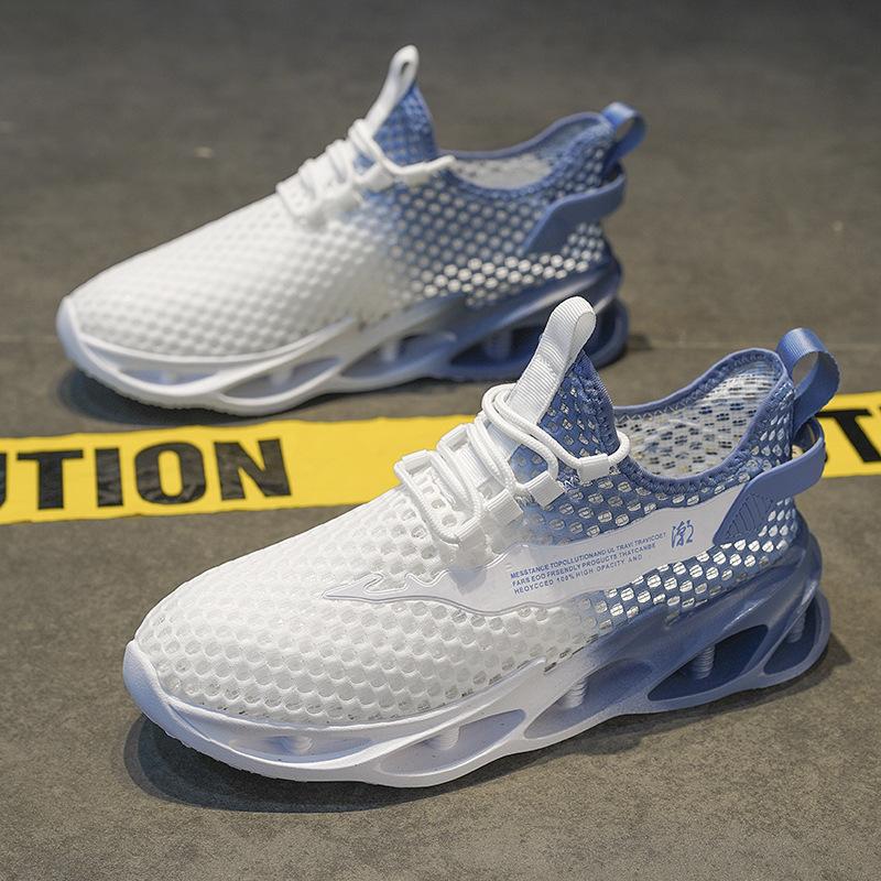 

Men s shoes summer new casual shoes fashion outdoor breathable sports shoes trend large mesh shoes gradual change color running shoes 44