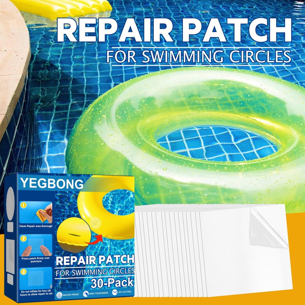 30pcs Self Adhesive PVC  Patch Quick Fix Tape Swimming Ring Patches 
