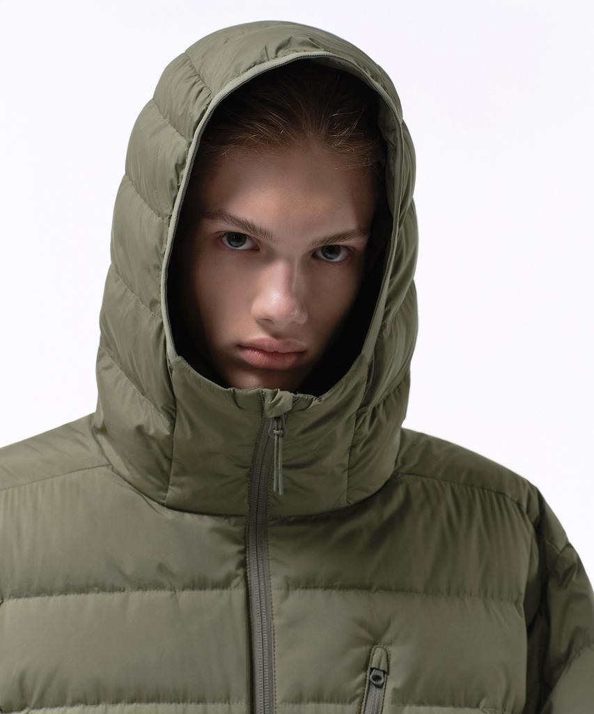 Musinsa Standard [City Leisure] Anorak Light Down Jacket [Khaki]