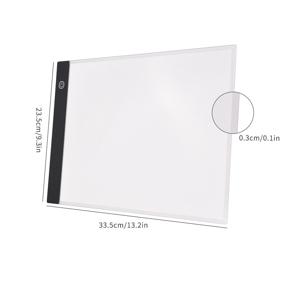 LED Light Pad   3mm  -Thin Drawing Board Copyboard Stepless Dimming USB Powered for Artist Animation Designing Sketching Calligraphy
