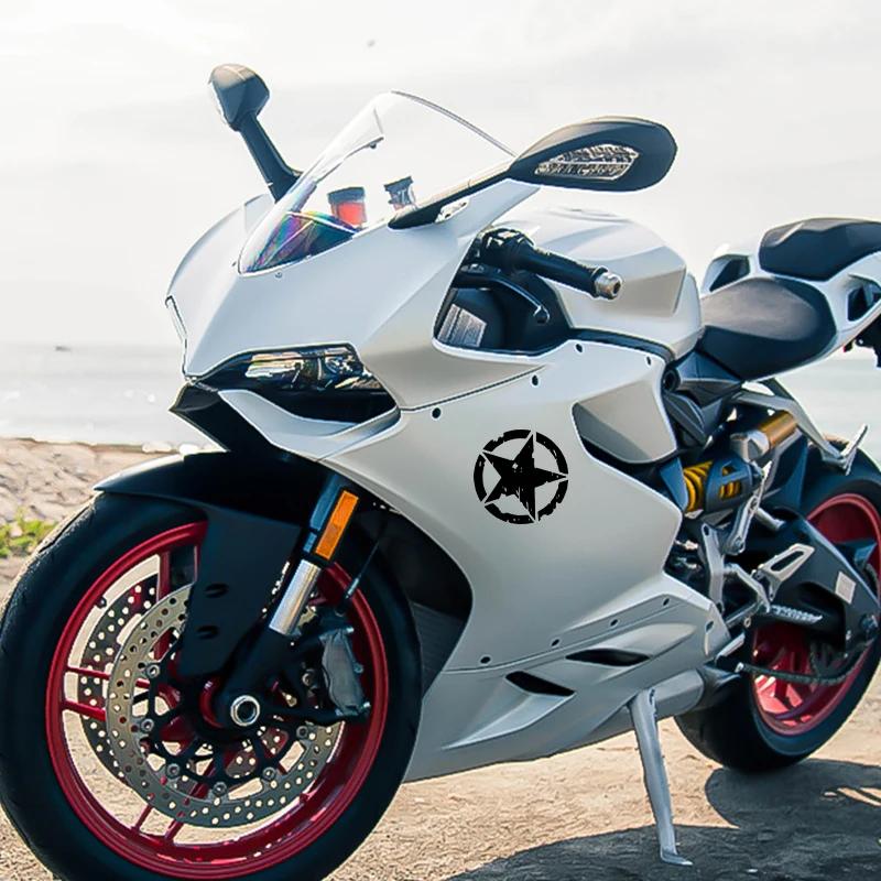 1pc Five-pointed Star Car Stickers for Window Fuel Tank Racing Body Fender Motorcycle Helmet Decoration Pentagram Army Decals