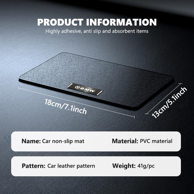 sfqjm4 Car Dashboard Anti-Slip Mat Phone Holder Pad Non Slip Mat For BMW M 1 3 4 5 6 7 Series M3 M6 F01 F02E34 E36 E70 F10 X6 X1