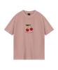 WILDROCK Juicy Cherry Pigment Oversized Short Sleeve T-Shirt (Cropped) (Type B)