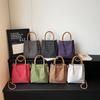 Vintage Plaid Tote Bag Women's Handbag Commuter Large Capacity Shoulder Bag