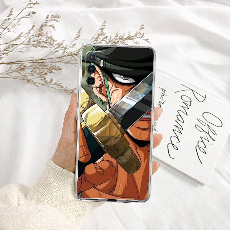 TR33 One Piece Zoro Transparent Phone Case for Motorola Moto G7 G8 G9 G84 G85 G73 G24 G15 Z2 Play Power Plus