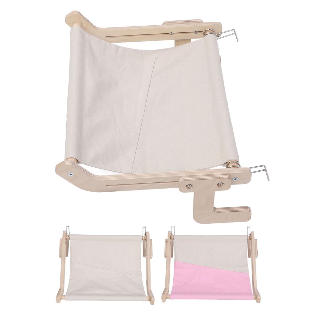 Katzenbank-Fensterstange, Holzrahmen, stabile Struktur, bequeme Wandhalterung, Katzenhängematte am Bett