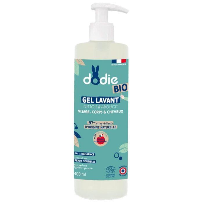 Gel Lavant - DODIE - 400 Ml - Bio - Visage, Corps Et Cheveux - 97% Ingrédients Naturels