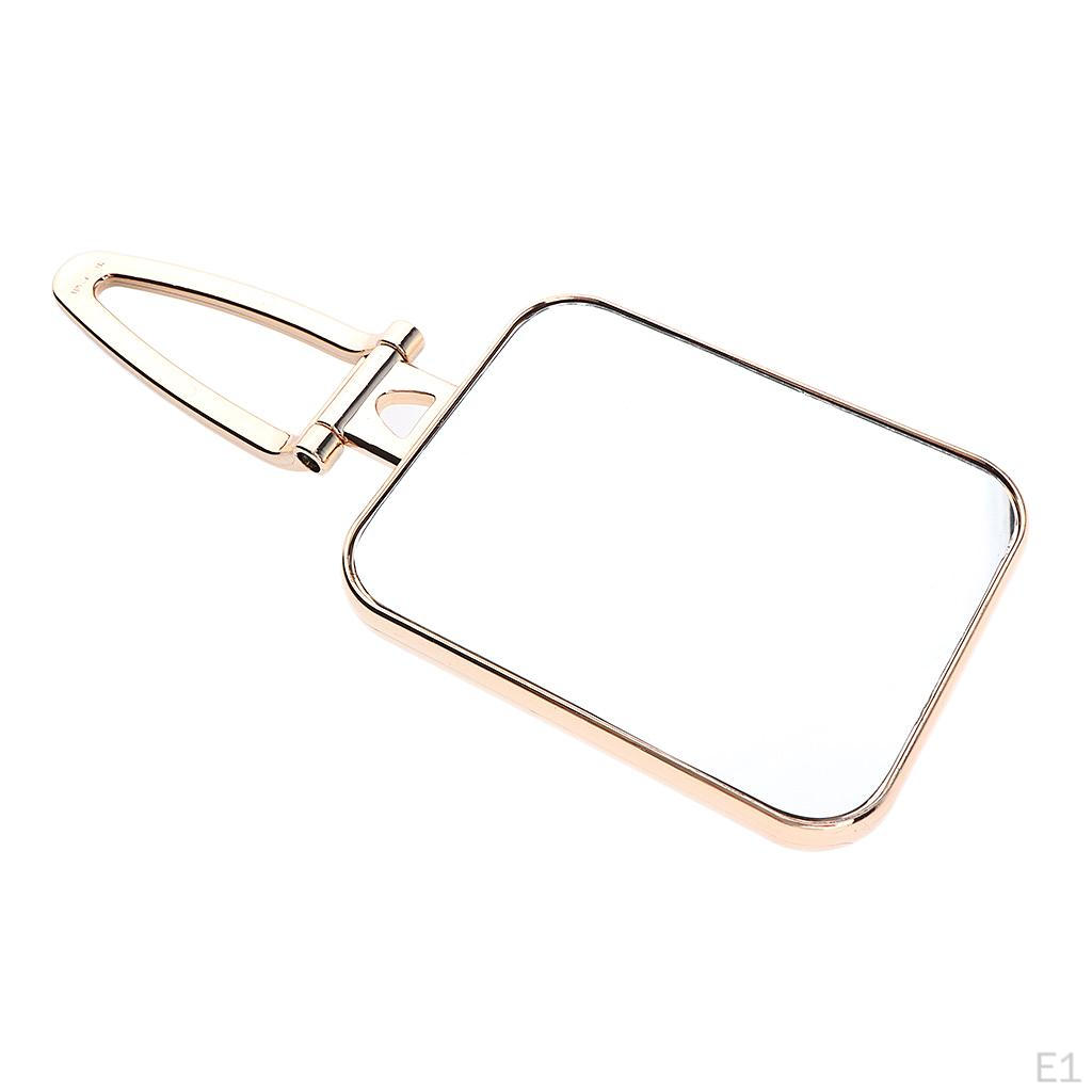 Countertop Makeup Vanity Mirror Adjustable Angle for Bathroom Cosmetic Shaving Use - Gold