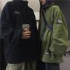 Autumn and winter couple sweater men and women retro fleece loose bf fleece top jacket tide