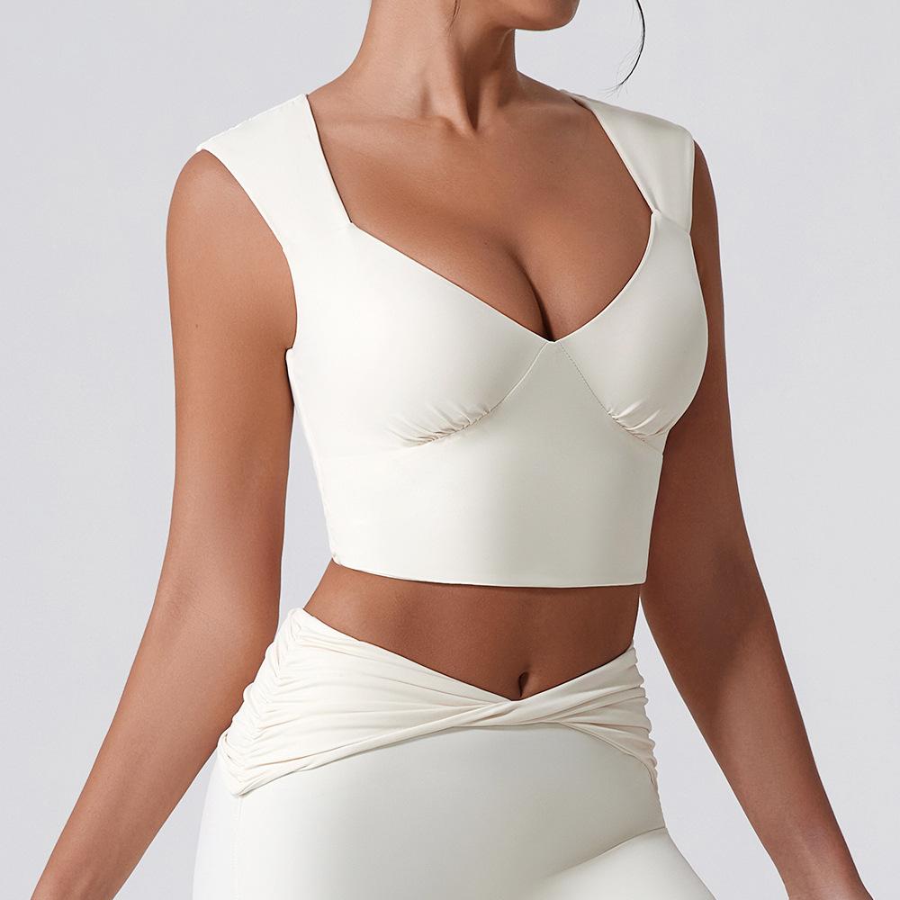 Europe and the United States summer new sexy back sling vest shock-proof fitness wear quick-drying slim fashion yoga top
