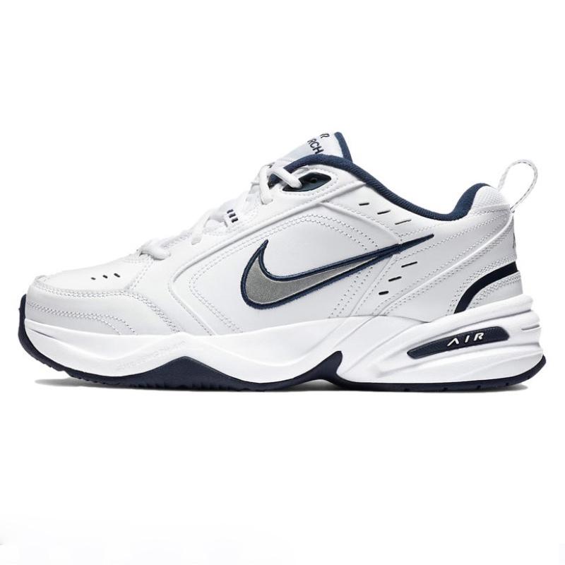 Nike Air Monarch 4 Lightning Doberman, Trendy And Comfortable Low Top Casual Shoes Unisex Black White 415445-101(Team640-)