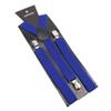 Solid Color Elastic Leather Suspenders Braces Men Women Black Blue Red Adjustable Straps For Wedding Suit Skirt Accessories Gift