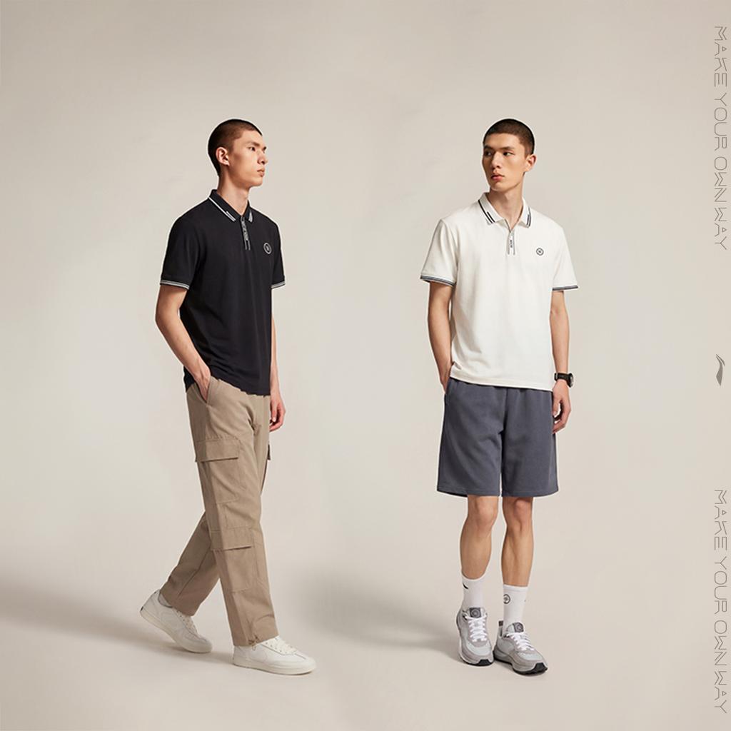 Li Ning Wade Series Comfortable Washable Logo Letter Sports Polo Shirt Men Tops APLW285-2