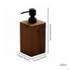 Bomba de Jabón de Madera de Nogal Botella de Diseño Rústico Dispensador de Loción de Grano Multimadera para Hotel,