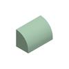50g/83PCS 37352 Curved 1 x 2 x 1 No Studs with corners Block Moc Color Compatible with Brick DIY Children's Toy