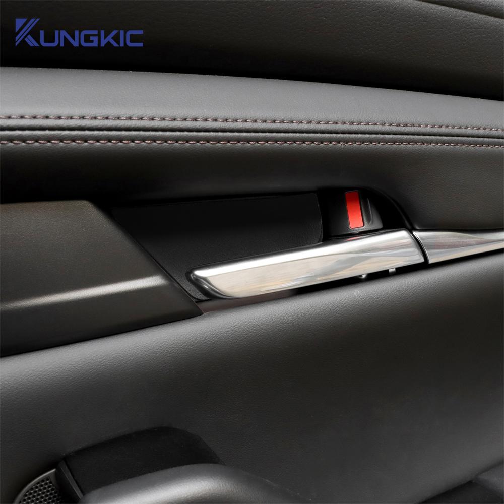 Camoscio Premium Per Mazda 3 CX30 CX-30 2019 2020 2021 2022 2023 2024 2025 Mazda3 Axela 4 Pezzi Pannello Interno Porta Auto Ciotola Adesivo sqmhc03