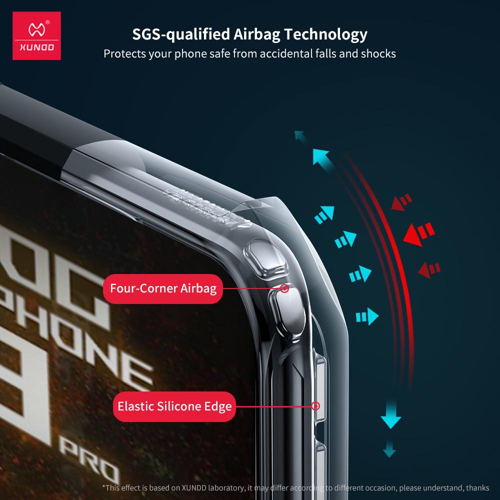 XUNDD For Asus ROG 9 ROG Phone 9 Pro Case Luxury Casing Shockproof Bumper Protective Phone Cover With Rotatable Magnetic Holder