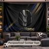 Wall Hanging Tapestry Custom NameNew Holland Pattern Personalized Printed Fabric Wall Decor