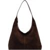 Women’s Trendy Suede Tote Bag Shoulder Bags For Women Fall Underarm Bag Winter Hobo Bag Work Purses Suede Travel Handbag