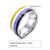 Quanshi 8mm Pierścionek z biżuterią z kolorową flagą PR-033