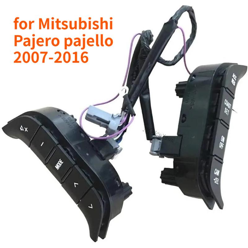 Car Accessories for Mitsubishi Pajero Pajello 2007-2016 Multifunction Steering Wheel Switch Audio Radio Control Button Parts