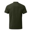 Men's Summer T-shirt British Loose Striped Solid Color Short-sleeved Lapel Top