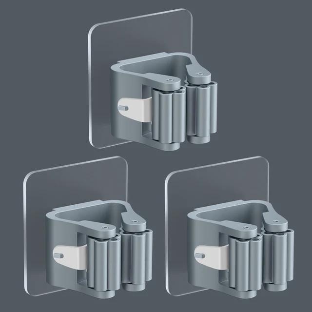 New 3/4PCS High Quality Home Storage Rack Bathroom Suction Hanging Pipe Hooks Wall Mounted Mop Organizer Holder Brush Broom Hang