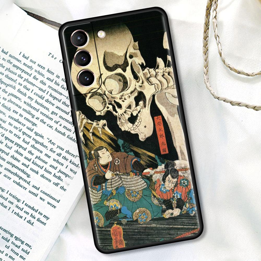 

Мягкий чехол для Samsung Galaxy S22 Ultra S20 FE S21 S23 Plus S10 Lite S9 S8 S10e TPU силиконовый чехол для телефона японский стиль искусство Япония Samsung Note 10 Plus