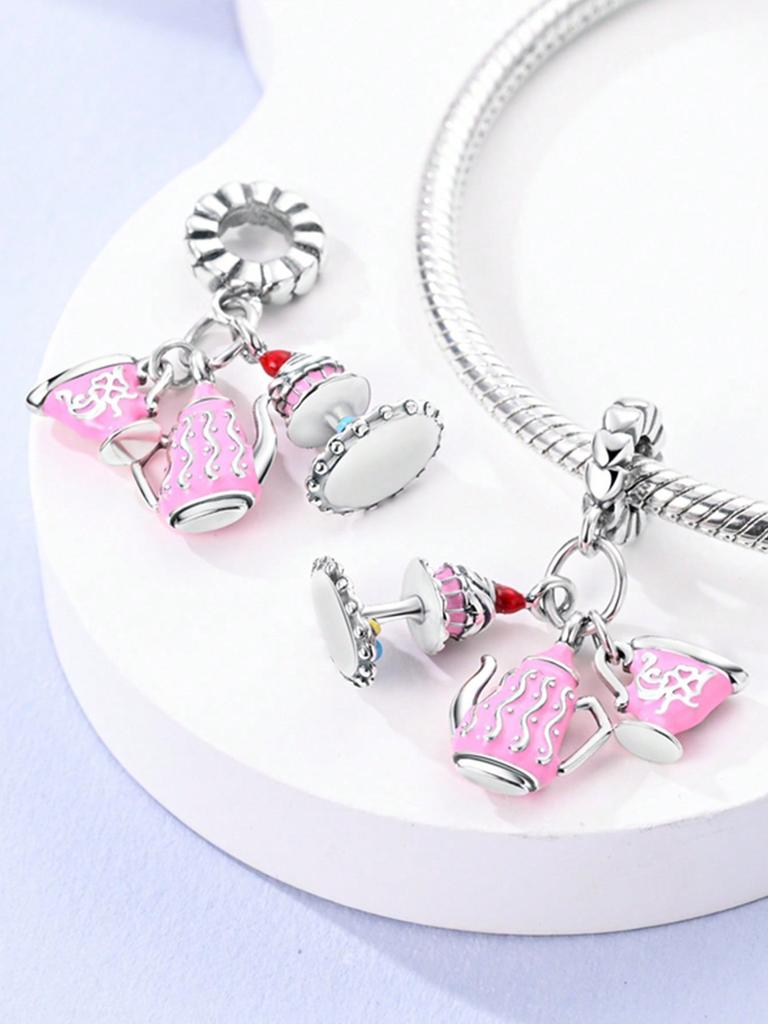 Charms Plata Copper Colors Ice Car Shaved Ice Machine Beads Charm Pendant For Original Bracelet For Women Diy Jewelry Love Gift