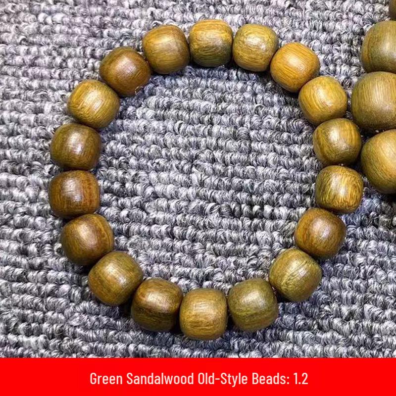 

Green Sandalwood Bead Bracelet for Men & Women - Cultural Prayer Beads, 1.2/1.5 Specifications Ornaments Jewelry