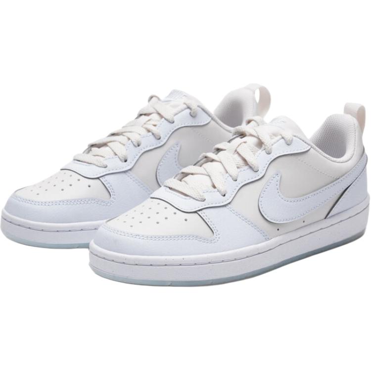 Nike Court Borough Recraft Comfortable Versatile Durable Breathable Low-Top Sneakers Kids sneakers White Blue IH4519-001