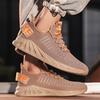 Casual mesh men's sports style fashion fly-woven shoes outdoor single shoes large size breathable running men's shoes