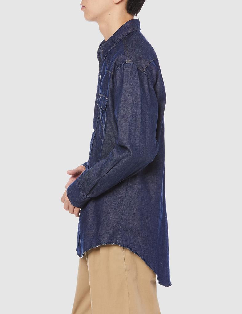 Wrangler Men's Classic Denim Western Shirt WM1027-300 Navy Size L