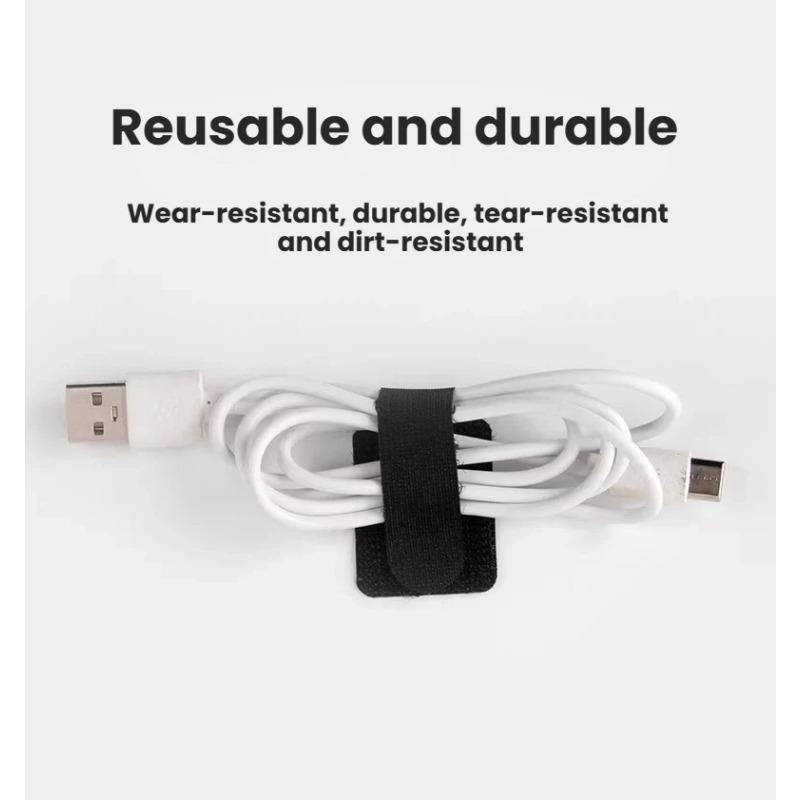 Reusable Self Adhesive Hook and Loop Cable Ties Cord Rope Holder Cord Organizer Straps Wire Organizers Home Office Essentials
