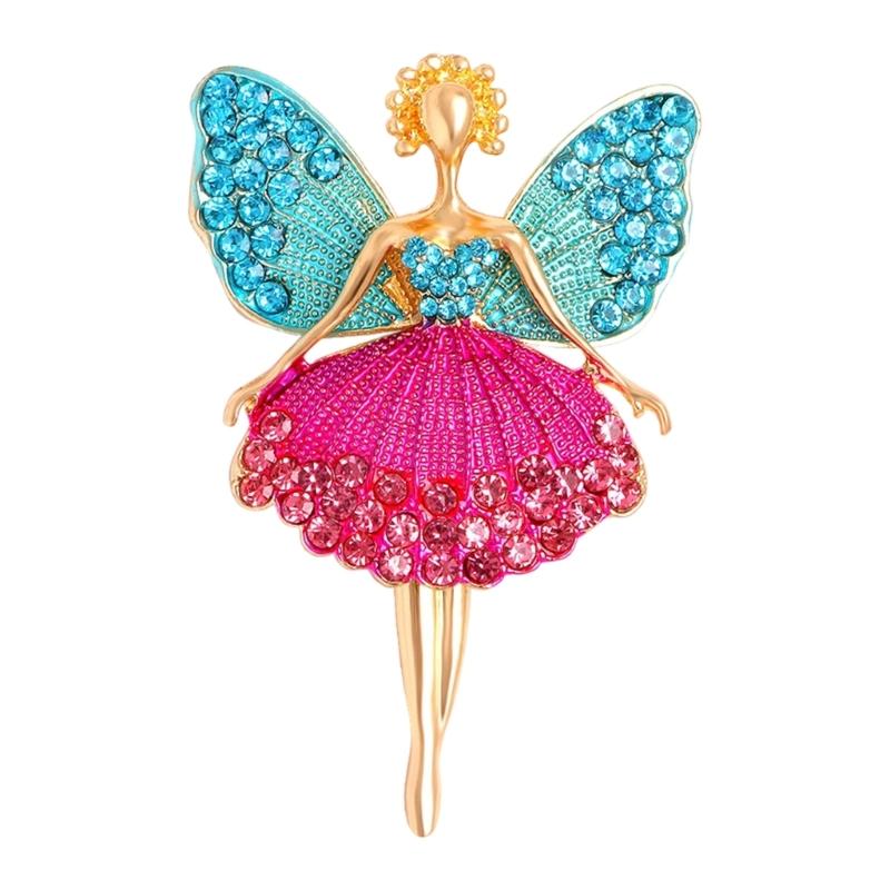 Alloy Ballet Dancer Brooch Pin Comfort Fit for Long Hours Use in Workplace School Multifunctional Accessory