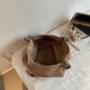 Vintage Suede Tote Bag Women's Large Capacity Commuter Shoulder Bag
