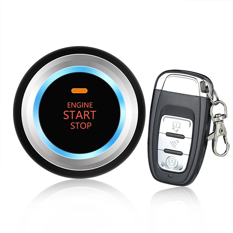 12V Vehicle Alarm System Keyless Entry Push Button Ignition Remote Engine Start